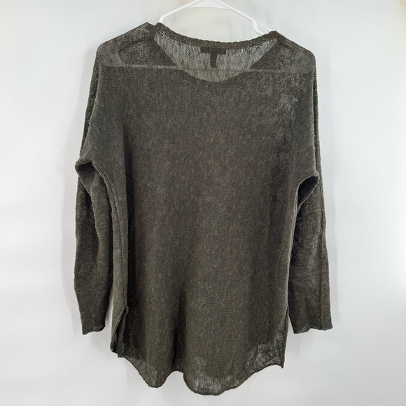 Eileen Fisher Slouchy Olive Green Sweater size XS - Picture 8 of 8